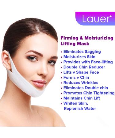 V-Shaped Slimming Face Mask for Double Chin Reduction and Neck Lift - 5 Count - Buy Online on GoSupps.com