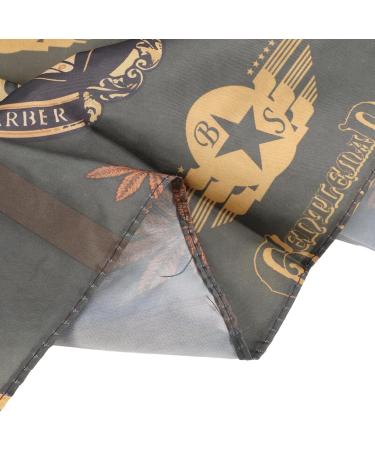 Hairdressing Cape Tool Set Transparent Water Sprayer Haircut Cape Set Nylon Neck Feather Duster Brush Complete Tool (Golden Print) - Buy Online on GoSupps.com