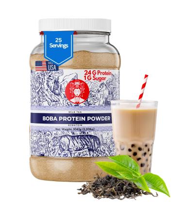 Boba Tea Protein Milk Tea Black Tea Whey Protein Powder 24g 1g Sugar
