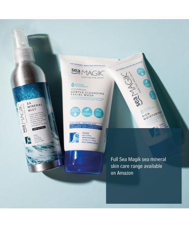 Sea Magik Face Moisturiser for Dry Skin - Face Cream for Sensitive Skin with Hydrating Dead Sea Salt to Soothe Psoriasis and Eczema Allergen Free Face Care Lightweight Vegan Cruelty Free (75ml) - Buy Online on GoSupps.com