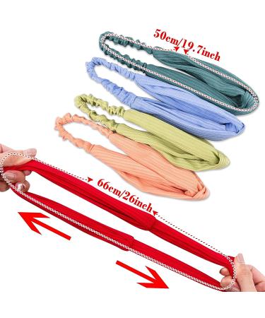 FEQO 18-Piece Colorful Cross Twist Headbands for Women - Stretchy Boho Hairbands - Buy Online on GoSupps.com