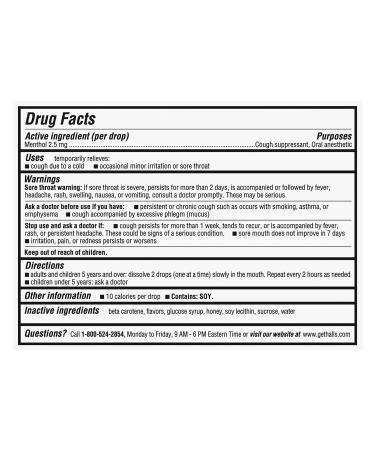 HALLS Throat Soothing Honey Vanilla Cough Drops - 12 Bags (360 Drops) - Buy Online on GoSupps.com