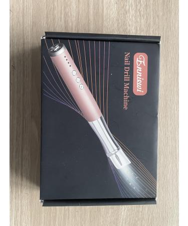 Enniewi 25000RPM Rechargeable Electric Nail Drill with Light - Cordless E File for Gel & Natural Nails | Low Heat Manicure Pedicure Set with Dust Cover - Rose - Buy Online on GoSupps.com