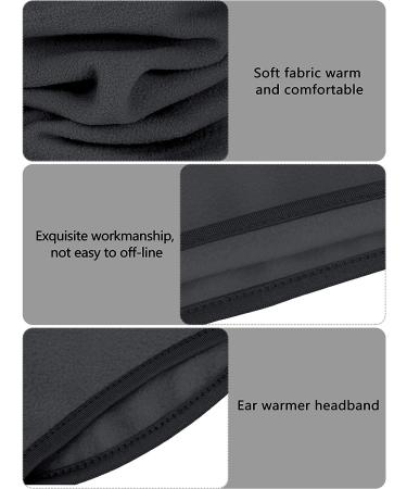 Bulk Buy: 6-Piece Fleece Ear Warmers Headband and Neck Gaiter Set in Red, Grey, Black - Buy Online on GoSupps.com