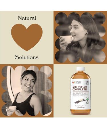 Organic Acid Reflux Relief Liquid 8oz - Natural Heartburn & GERD Remedy - Buy Online on GoSupps.com