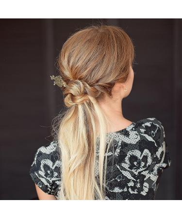 Vintage Silver and Bronze Celtic Hair Slides and Hairpins for Women - 16 Pieces Hair Accessories for DIY Styling - Buy Online on GoSupps.com