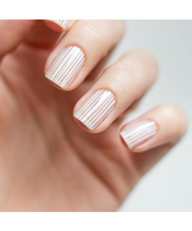 Avoa Beauty Nail Film - Blurred Lines | White Transparent Self-Adhesive Nail Wraps | Long-Lasting Nail Art Design - 16 Thin Wraps for Stunning Nails - Buy Online on GoSupps.com