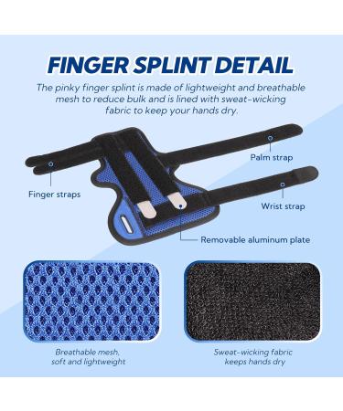 YiYame Little Finger Splint - Metal Support for Broken/Ring Finger, Boxer's Fracture, Arthritis - Right & Left Hand - Buy Online on GoSupps.com