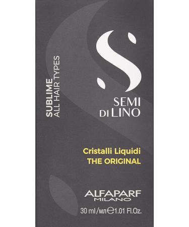 Alfaparf Milano Semi Di Lino Sublime Cristalli Liquidi Smoothing Hair Serum - 1.01 Fl Oz - Professional Salon Quality for Brilliant Shine and Hair Protection - Buy Online on GoSupps.com