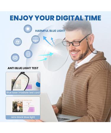 Livho Blue Light Blocking Reading Glasses for Women Men - Red + Black 1.5x | Computer Gaming Readers Anti UV Eyeglasses with Fashion Frames & Case - Buy Online on GoSupps.com