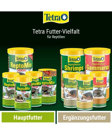 Tetra ReptoDelica Gammarus Turtle Food - Natural Whole Freshwater Shrimp 1L Can (100g) - Premium Reptile Diet for Healthy Turtles - Buy Online on GoSupps.com