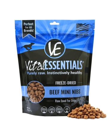 Vital Essentials Freeze Dried Dog Food, Mini Nibs Beef