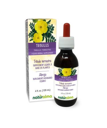 Naturalma Tribulus (Tribulus terrestris) Fruit Alcohol-Free Tincture 4 fl oz Liquid Extract in Drops | Herbal Supplement | Vegan | Product of Italy Alcohol-free 4 Fl Oz