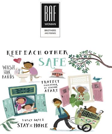 BAF Community Masks 2-Pack | Unisex Cotton Face Masks | Washable Nose & Mouth Protection with Motif - Buy Online on GoSupps.com