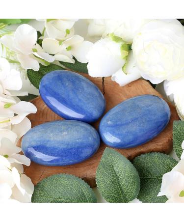 Xiannvxi Blue Aventurine Palm Stone - Natural Polished Crystals for Healing Massage & Energy - International Shipping - Buy Online on GoSupps.com
