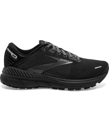 Brooks Women's Adrenaline GTS 22 Running Shoe - Size 9, Black/Ebony - Buy Online on GoSupps.com