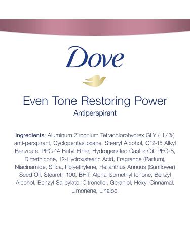 Dove Even Tone Antiperspirant Deodorant 2.6 oz - 3 Pack - Buy Online on GoSupps.com