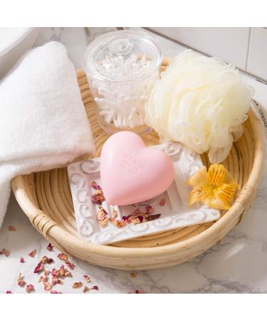 Pre de Provence Heart Shaped Gift Soap - 200g Tea Rose | Luxurious Scented Soap for Gifting - International Shipping Available - Buy Online on GoSupps.com