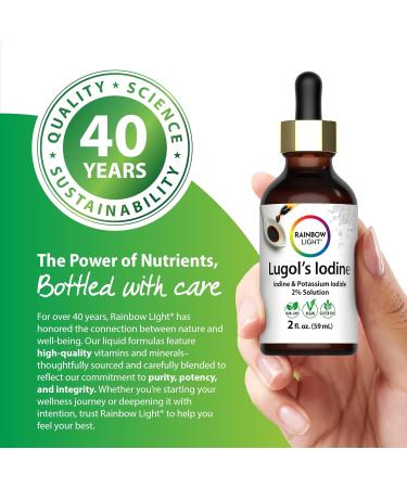 Rainbow Light Lugols 2 Percent Iodine Solution | 2 fl oz | Iodine & Potassium Iodide 2% | Liquid Drops - Buy Online on GoSupps.com