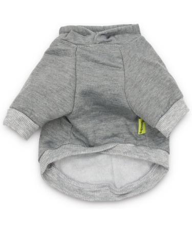 DroolingDog Dog Hoodie Security Pattern Pet T Shirt Puppy Sweatshirt Gray Clothes Costume for Small Dogs Small Grey Small (3.3-5.5lb) Grey - Buy Online on GoSupps.com