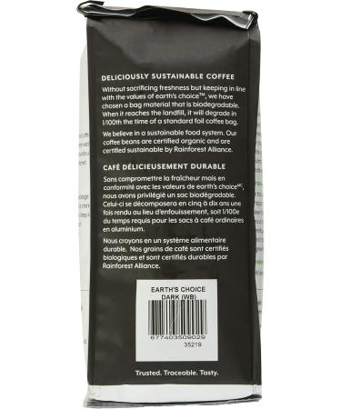 Earth's Choice Organic Coffee Dark Whole Bean 340g Dark Whole Bean 340 g (Pack of 1) - Buy Online on GoSupps.com