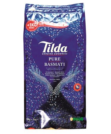 Tilda Glutenfree Pure Easy Cook Basmati Rice for Indian Curries Biriyani and Pilaf Dishes 10 kg