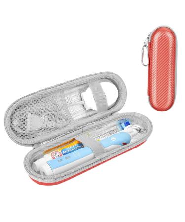 PhD Keisi Reisetui for electrical toothbrush for brown oral B Pro 1/2 2900 2000 2500 750 SmartSeries Smart 4 with accessory storage portable hard shell travel case in coral red coral red - Buy Online on GoSupps.com