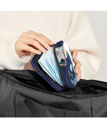 Alpaca Plant Cartoon Period Bag | Sanitary Napkin Storage & Travel Makeup Pouch Color2531 - Buy Online on GoSupps.com