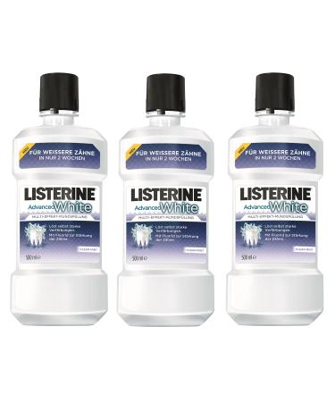 Listerine Listerine Advanced White 500ml Bottles (Pack of 3)