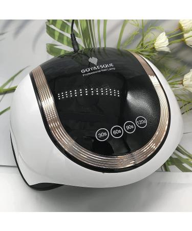 GOYAESQUE 180W UV LED Nail Lamp for Fast Drying Gel Polish - Professional Curing Lamp with 4 Timer Smart Sensor and LCD Display - Buy Online on GoSupps.com