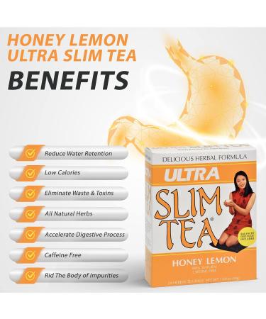 Hobe Labs Honey Lemon Ultra Slim Tea Honey Lemon 24 Bags - Buy Online on GoSupps.com
