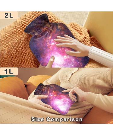 NAANLE LILA GALACHY FEE 1L Herm Bottle - Transparent Hot Water Bottle & Hand/Foot Warmer for Pain Relief & Cold Therapy - Buy Online on GoSupps.com