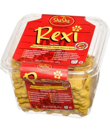 ShaSha Rexi Dog Treats - Sweet Potato & Butter 550g Organic sprouted Ingredients high Plant Based proteins Human Grade Non-allergen Dog Health Attributes - Buy Online on GoSupps.com