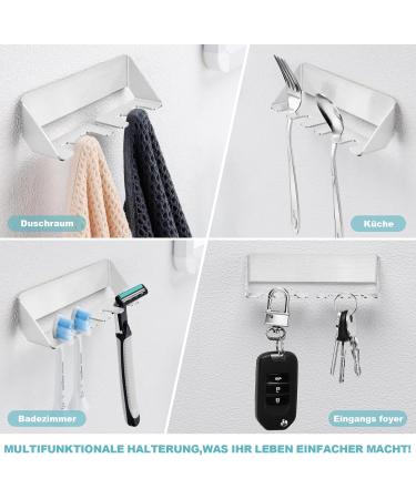 Yybo Stainless Steel Electric Toothbrush Holder - Wall-Mounted No Drilling Self-Adhesive Design for Efficient Bathroom Storage - Buy Online on GoSupps.com