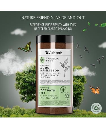 Vis Plantis Green Tea Urea Foot Salt Foot Care for Fungus Cracks and Calluses 560g - Buy Online on GoSupps.com