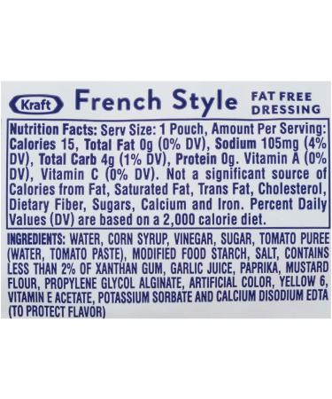Kraft Fat Free French Salad Dressing 0.44 oz Packets - Pack of 200 | Convenient Single Serve Packets - Buy Online on GoSupps.com