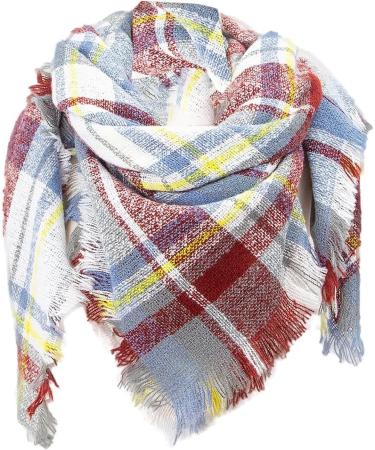 Shop Sky Blue Ladies Triangle Scarf - Soft Wrap Shawl for Autumn & Winter | International Shipping Available - Buy Online on GoSupps.com
