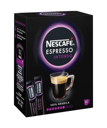 Nescaf Espresso Intenso - Instant Coffee - Box of 25 Sticks