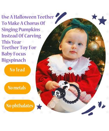 BigSpinach Mummy and Grim Reaper Teether Set for Halloween Fun - Bumpy Ring for Soothing & Easy Grabbing - Buy Online on GoSupps.com
