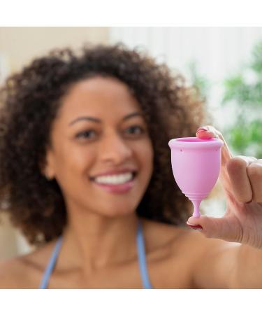 Innovagoods Menstrual Cup - Medical Silicone Hypoallergenic & Ergonomic 12H Protection Includes Sterilizer & Cotton Pocket Pink 1 Piece - Buy Online on GoSupps.com