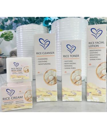 Set Coreano de arroz cuidado de la piel Self-Care Juego de 5 productos para el cuidado de la piel de la cara de arroz  - Buy Online on GoSupps.com