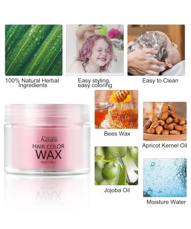 Magic Master Hair Color Wax - Marshmallow Pink Temporary Hairstyle for Men & Women | Perfect for Parties Festivals & Cosplay - Buy Online on GoSupps.com