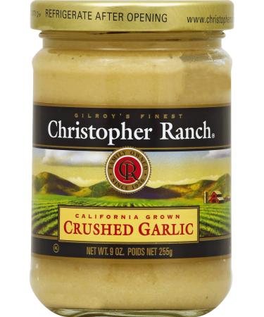 Christopher Ranch CRUSHED GARLIC  Famous Award Winning Heirloom Garlic - 9 Oz