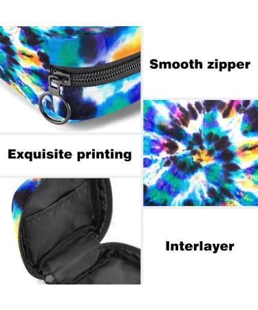 Portable Batik Printing Women's Napkin Storage Bag | Zippered Menstrual Pad Holder for Teens & Adults - Buy Online on GoSupps.com