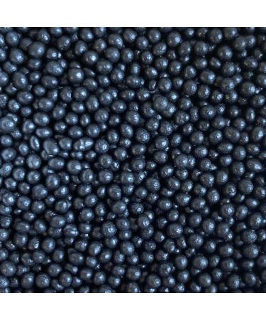A Pinch Of - Pearls - 2mm - Black Halloween Cake Topper Sprinkles - 30g Edible Polished Cupcake Decorations - Party Sprinkles Ideal For Halloween Themed Cakes and Bakes