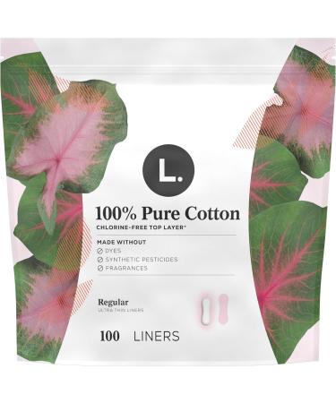 This is L. Organic Cotton Ultra Thin Liners for Women Regular Absorbency 100 Count Liners 100ct - Buy Online on GoSupps.com