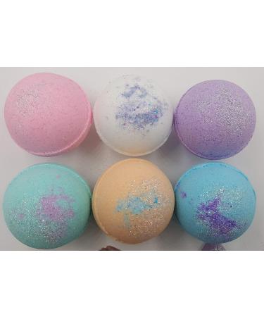 Mermaid Bath Bombs with Glitter Surprises - 6 XL USA Made Fizzy Gift Set for Girls | Handmade Perfect Bubble Bath Spa Party Birthday Gift - Buy Online on GoSupps.com