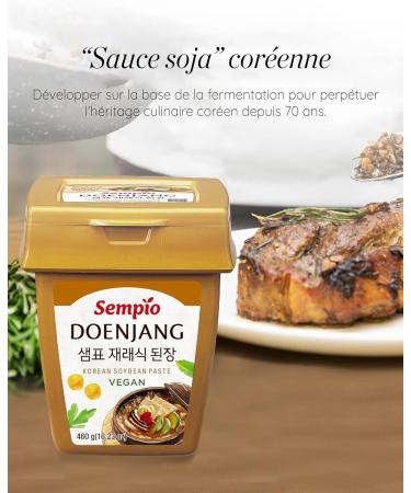Doenjang Sempio (460g) - Korean Soybean Paste Umami Flavor Traditional Miso Sauce Authentic Vegan Unpreserved - Buy Online on GoSupps.com