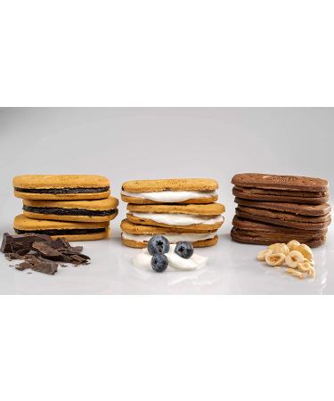 OLYRA Certified Organic Sandwich Biscuits Variety - Low Sugar High Fiber Protein Cookie (6 Boxes) - Buy Online on GoSupps.com