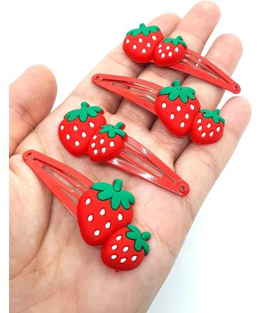 Hair Clips Accessories Girls Snap Hair Clips Cute Hair Clips Kids Hair Clips Metal Hair Clips Baby Toddlers Girl Kids Hair clips (Strawberry Clip Z4CLISTR) - Buy Online on GoSupps.com